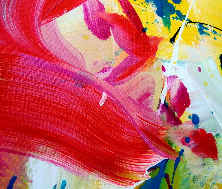 Original Abstract Expressionism Abstract Painting by Vera Komnig