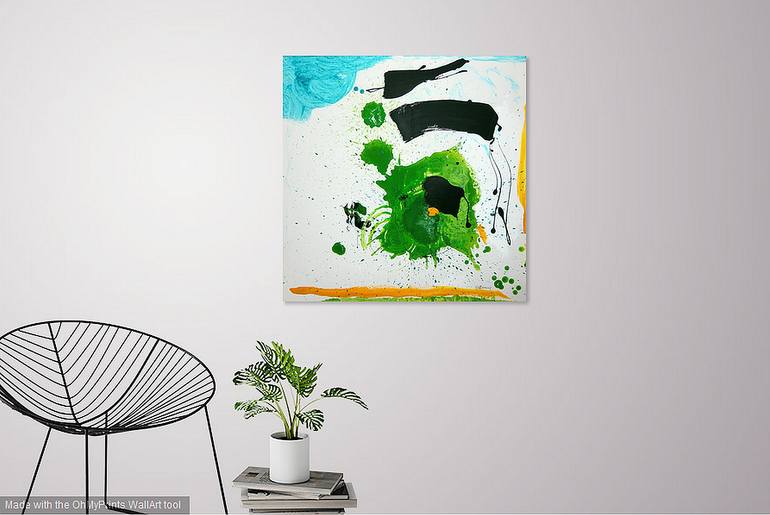 Original Abstract Expressionism Abstract Painting by Vera Komnig