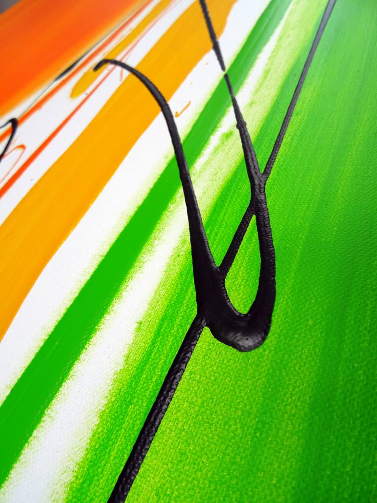 Original Abstract Expressionism Abstract Painting by Vera Komnig