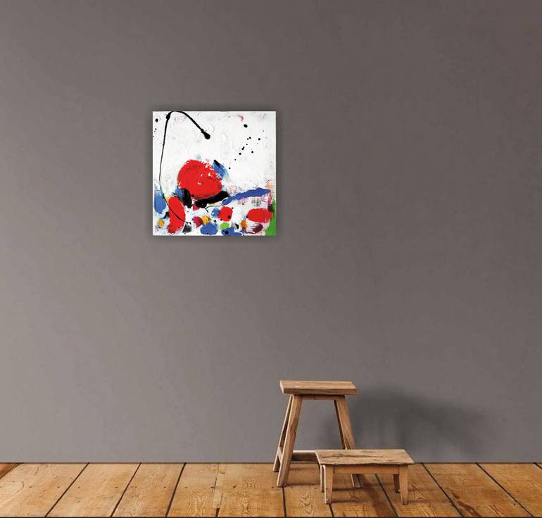 Original Abstract Expressionism Abstract Painting by Vera Komnig