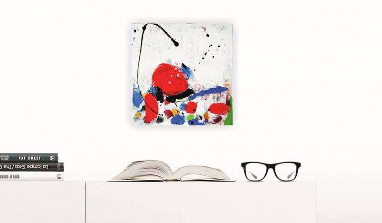 Original Abstract Expressionism Abstract Painting by Vera Komnig