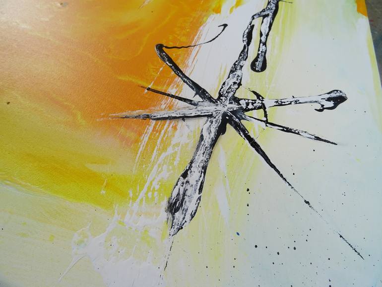 Original Abstract Expressionism Abstract Painting by Vera Komnig