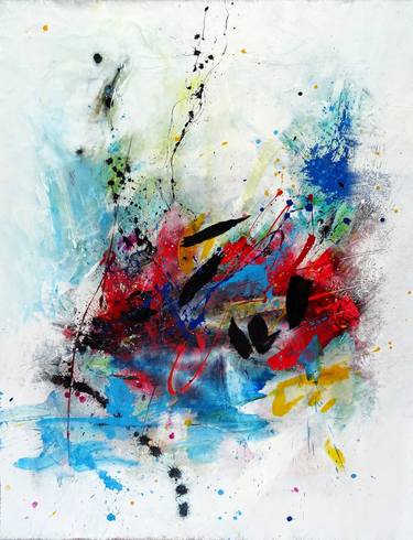 Print of Abstract Expressionism Abstract Paintings by Vera Komnig