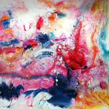 Original Abstract Expressionism Abstract Paintings by Vera Komnig