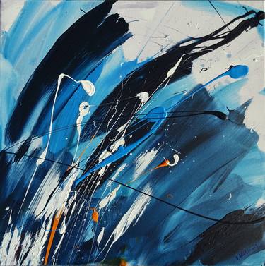 Original Abstract Expressionism Abstract Paintings by Vera Komnig