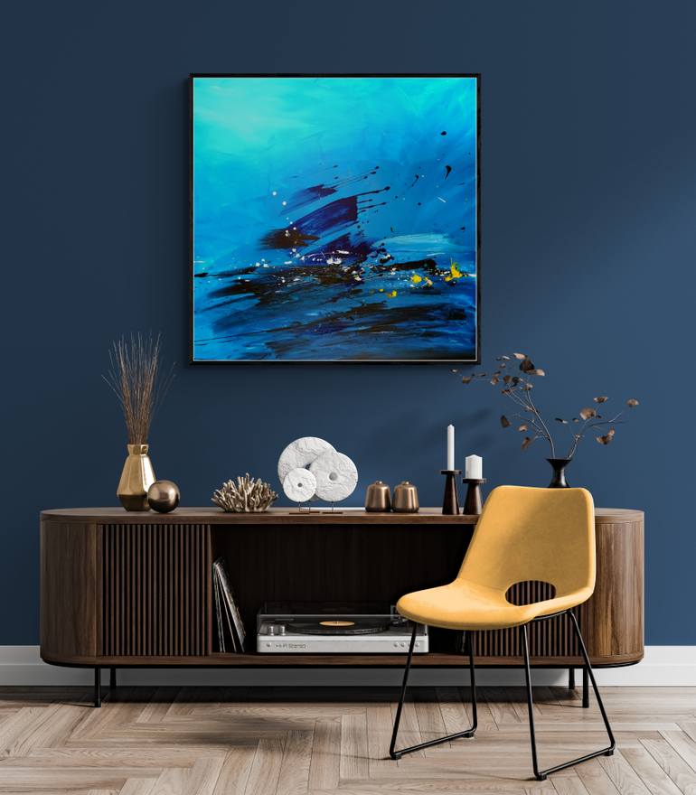 Original Abstract Expressionism Abstract Painting by Vera Komnig