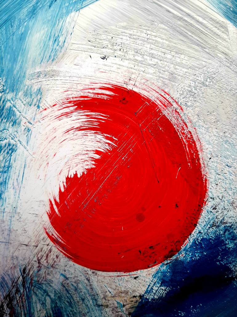 Original Abstract Expressionism Abstract Painting by Vera Komnig