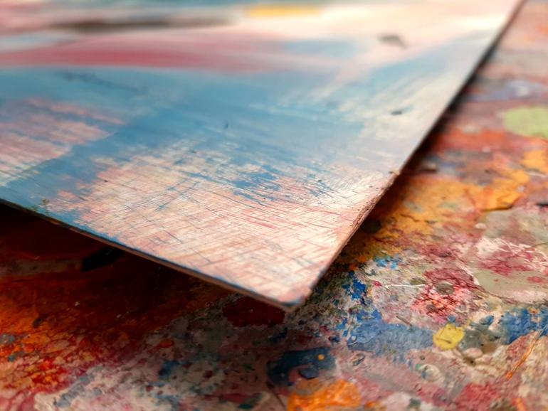 Original Abstract Expressionism Abstract Painting by Vera Komnig