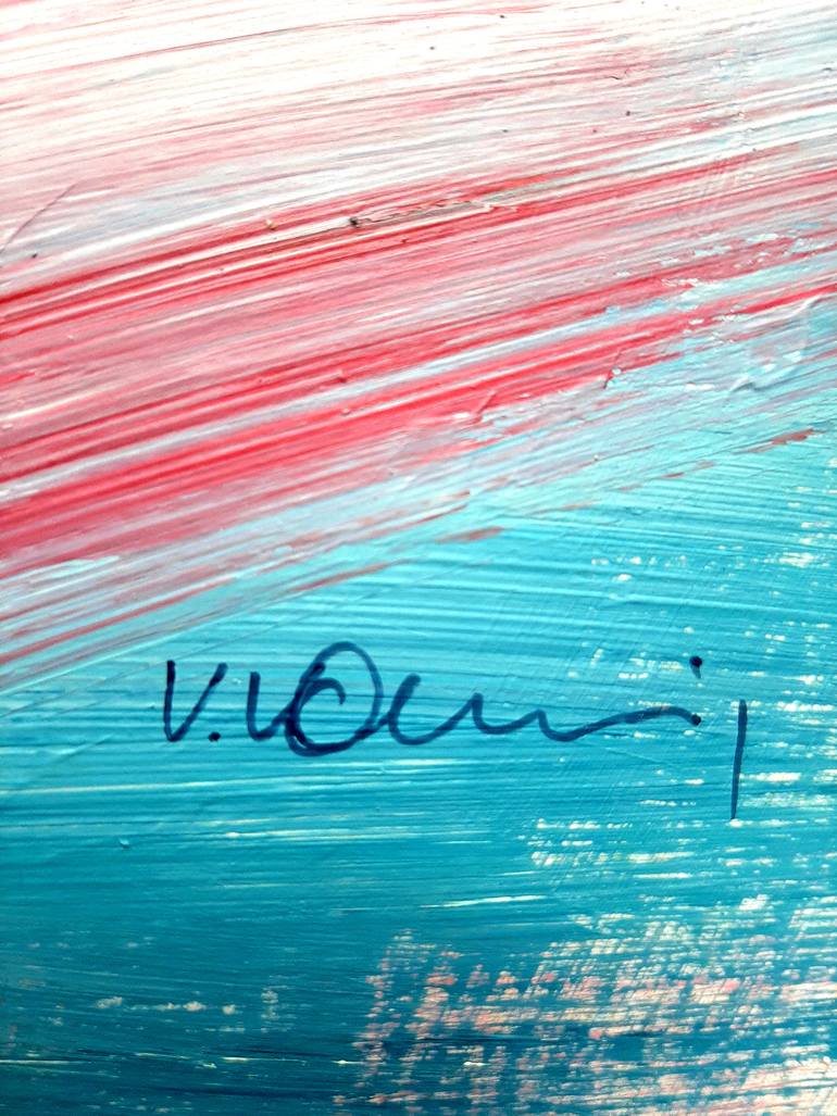 Original Abstract Expressionism Abstract Painting by Vera Komnig