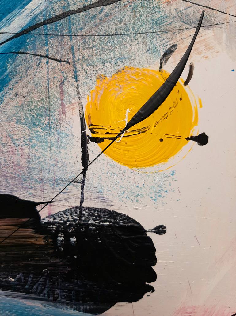 Original Abstract Expressionism Abstract Painting by Vera Komnig