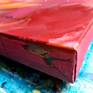 close-up detail, the painted sides