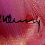 close-up detail, signature