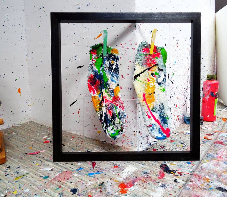 Original Abstract Expressionism Abstract Sculpture by Vera Komnig