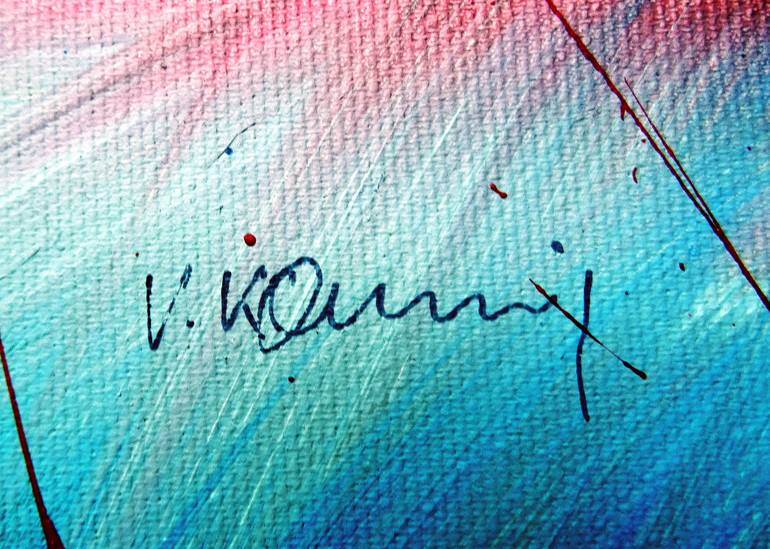 Original Abstract Expressionism Abstract Painting by Vera Komnig