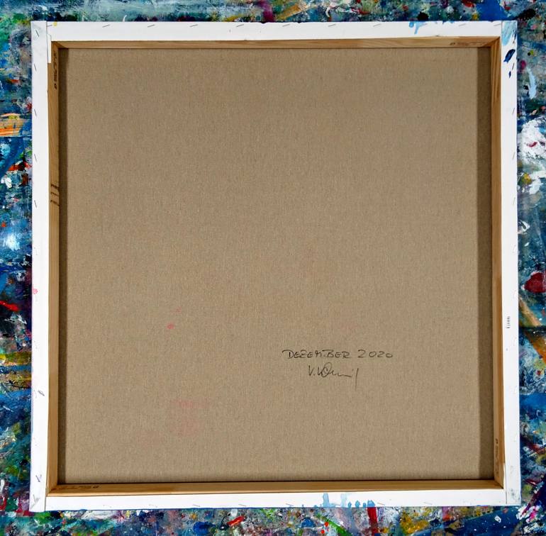 Original Abstract Expressionism Abstract Painting by Vera Komnig