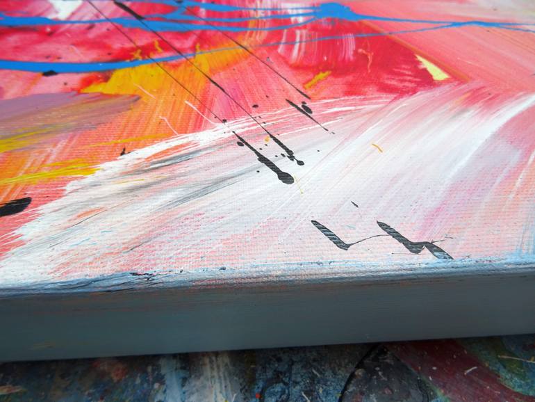 Original Abstract Expressionism Abstract Painting by Vera Komnig