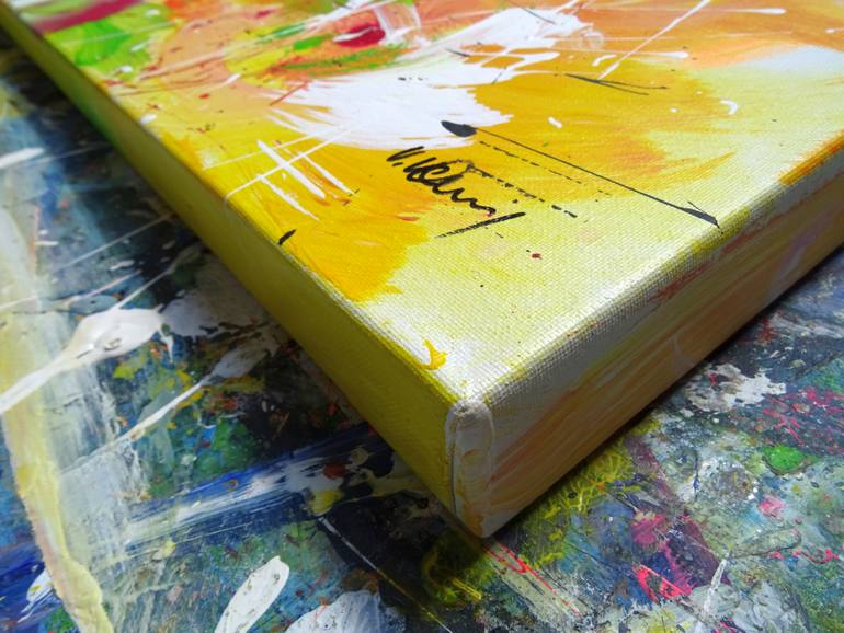 Original Abstract Expressionism Abstract Painting by Vera Komnig