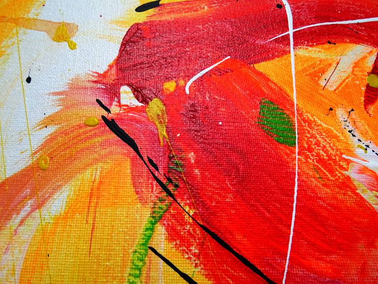 Original Abstract Expressionism Abstract Painting by Vera Komnig