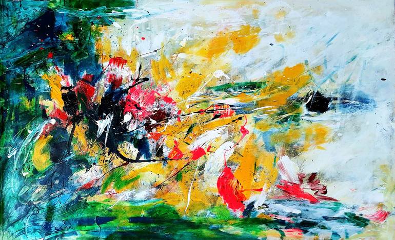 Good Morning Abstract Painting By Our Originals, 51% OFF