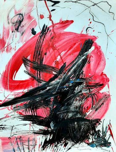 Original Abstract Expressionism Abstract Paintings by Vera Komnig