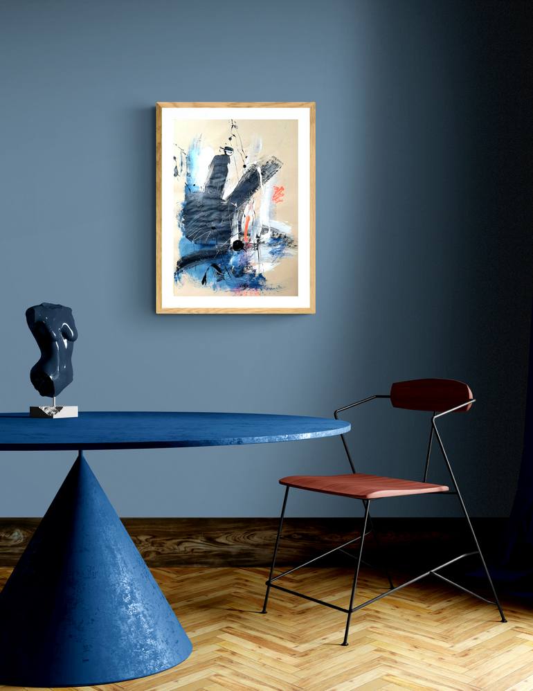 Original Abstract Expressionism Abstract Painting by Vera Komnig