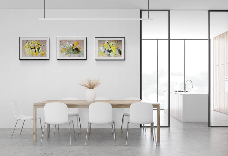 Original Abstract Expressionism Abstract Painting by Vera Komnig