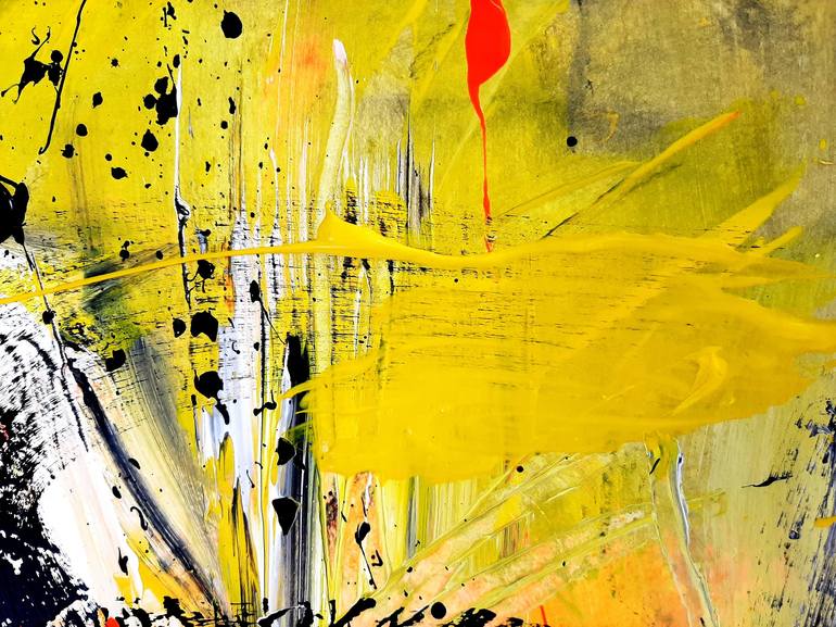 Original Abstract Expressionism Abstract Painting by Vera Komnig