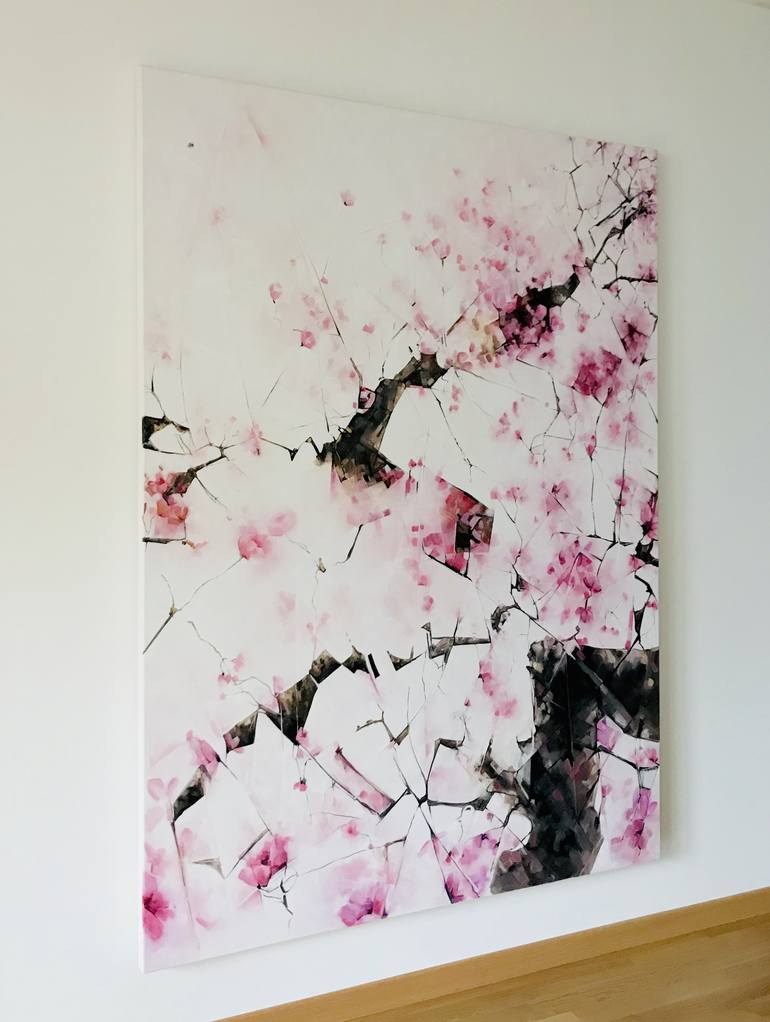 Original Abstract Expressionism Floral Painting by Carmen Perdomo