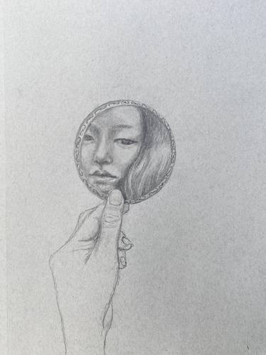 Print of Conceptual Portrait Drawings by Natsumi Goldfish