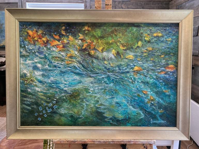 Original Abstract Expressionism Nature Painting by Agnes Jorgensen