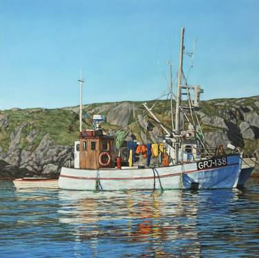 Print of Boat Paintings by David Marshak
