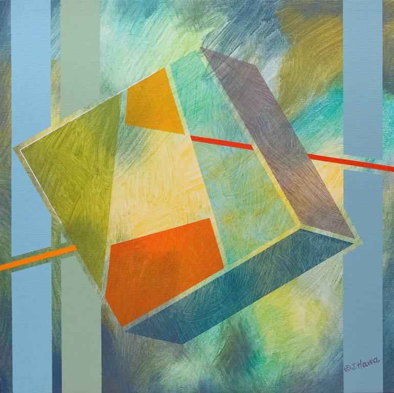 The Cube Painting by Joseph Hawa | Saatchi Art