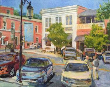 Original Figurative Cities Paintings by Peter Bigelow