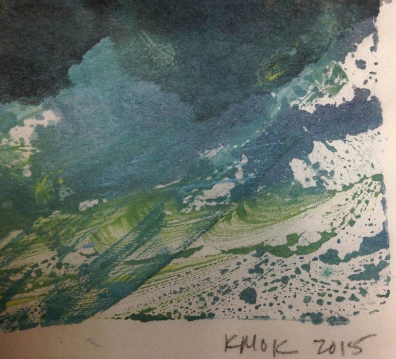 Original Abstract Expressionism Nature Printmaking by Kathleen Kaller