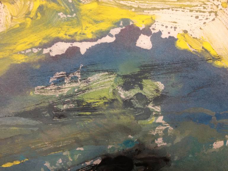 Original Abstract Expressionism Nature Printmaking by Kathleen Kaller