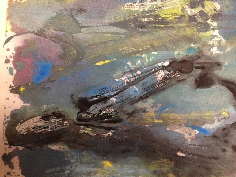 Original Abstract Expressionism Nature Printmaking by Kathleen Kaller