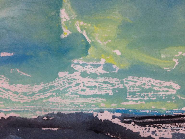 Original Abstract Expressionism Landscape Printmaking by Kathleen Kaller