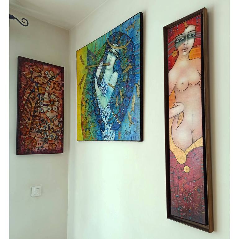 Original Figurative Fantasy Painting by Albena Vatcheva