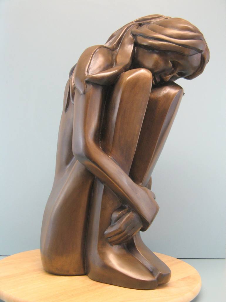 Print of Cubism Women Sculpture by Nili Tochner