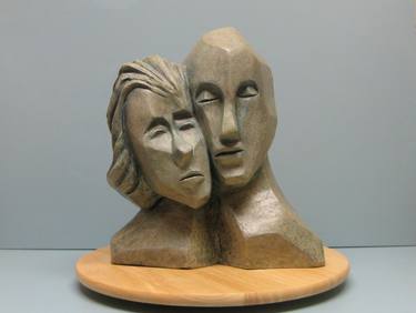 Print of Cubism People Sculpture by Nili Tochner