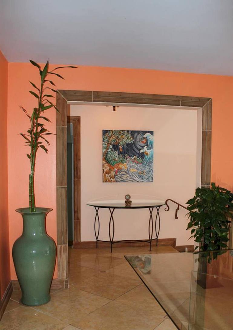 Original Surrealism Fantasy Painting by Vv Art Batik