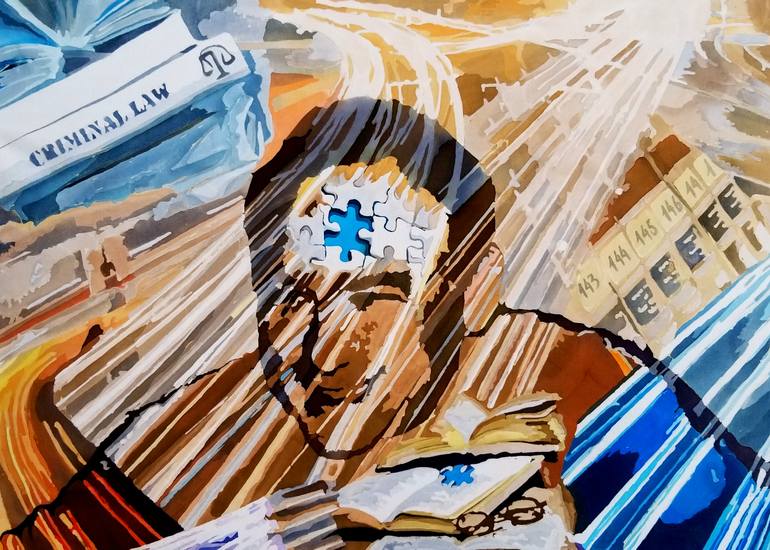 Original Contemporary People Painting by Vv Art Batik