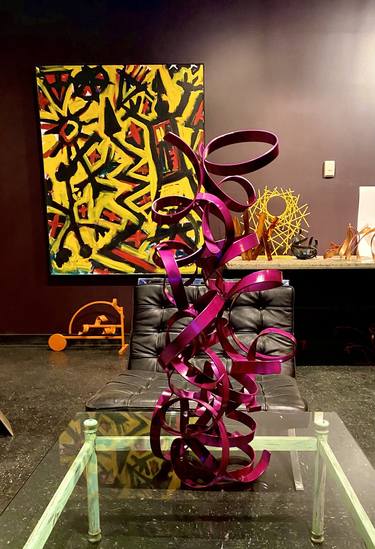 Original Modernism Abstract Sculpture by Slavo Cech