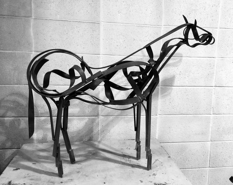 Print of Abstract Horse Sculpture by Slavo Cech