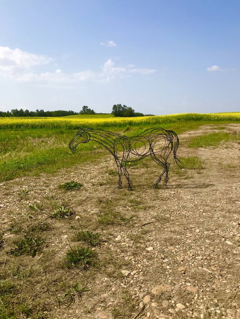 Original Expressionism Horse Sculpture by Slavo Cech