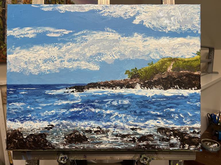 Original Impressionism Seascape Painting by  Elizabeth de Sherbinin