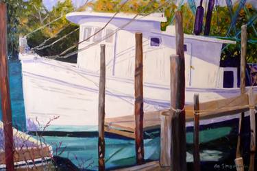 Original Impressionism Boat Paintings by Elizabeth de Sherbinin