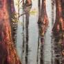 close up of painting