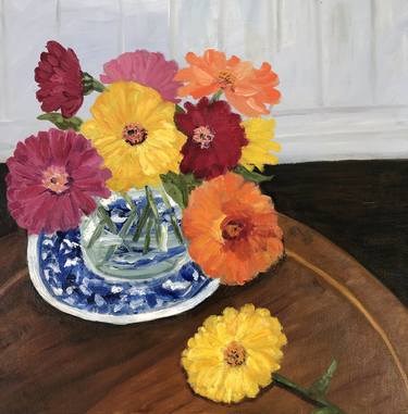 Original Impressionism Floral Paintings by Elizabeth de Sherbinin