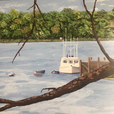 Original Impressionism Boat Paintings by Elizabeth de Sherbinin